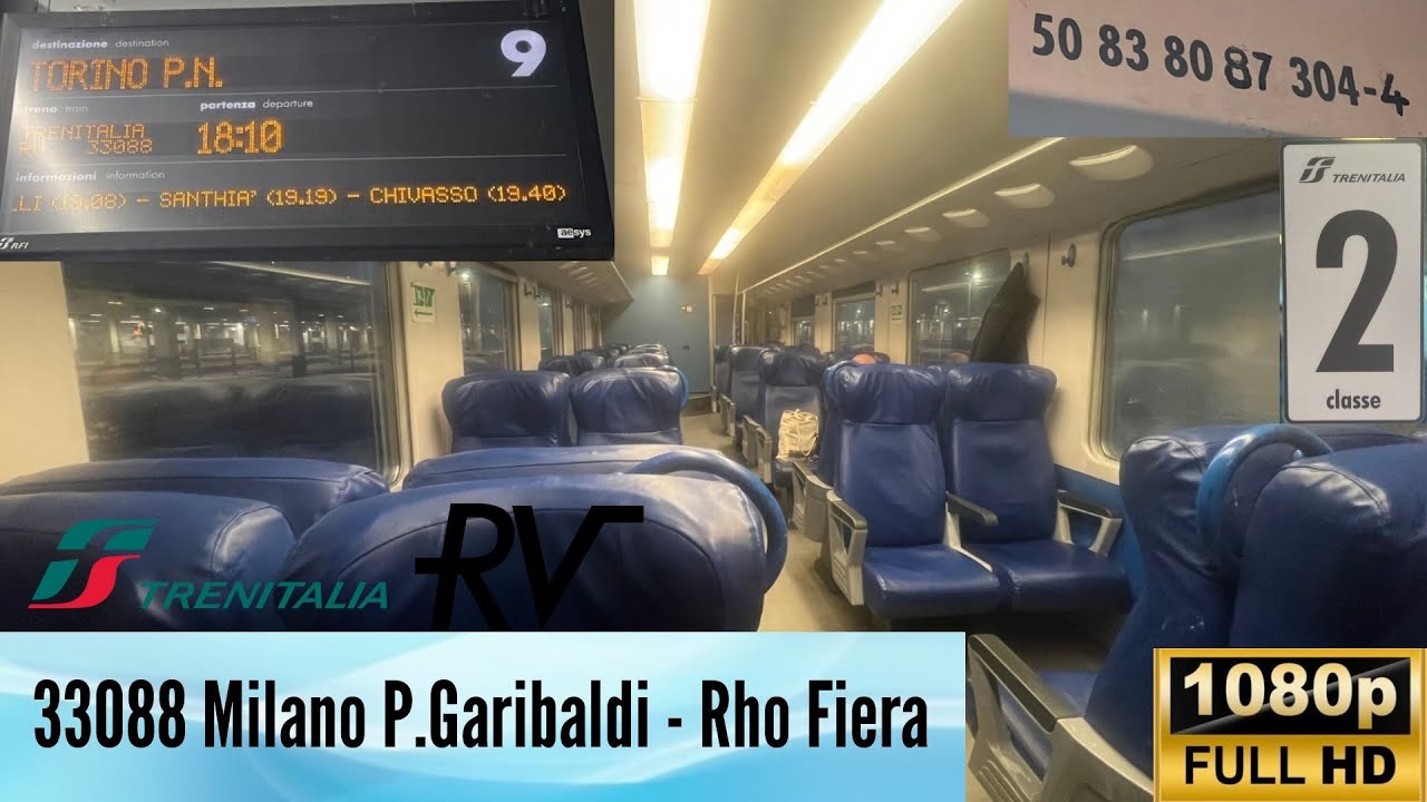 🚉 UIC X 304 sull'RV 33088 da MILANO P.GARIBALDI a RHO FIERA MILANO con E464.615
