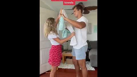 couples towel challenge #shorts