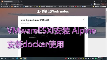 VMware ESXI Alpine Linux 安装