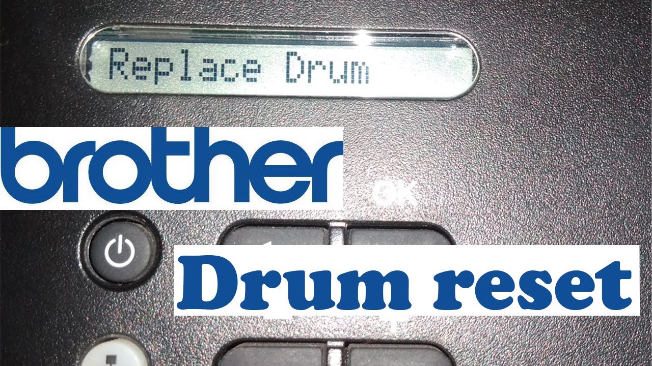 Brother Printer Reset Drum 2 brother Laser Printer Reset Drum YouTube