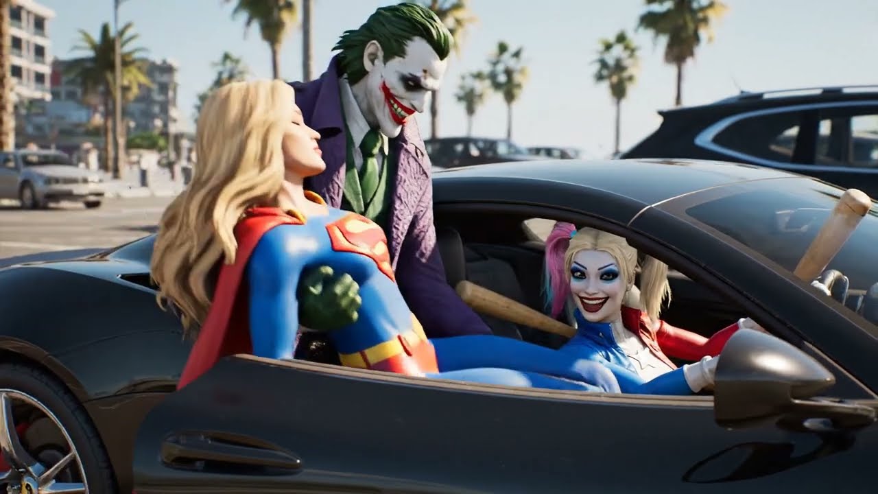 Unexpected Team-Up 💔 Beach Bliss Turns Nightmare: Joker And Venom Unleash Havoc | AI Story