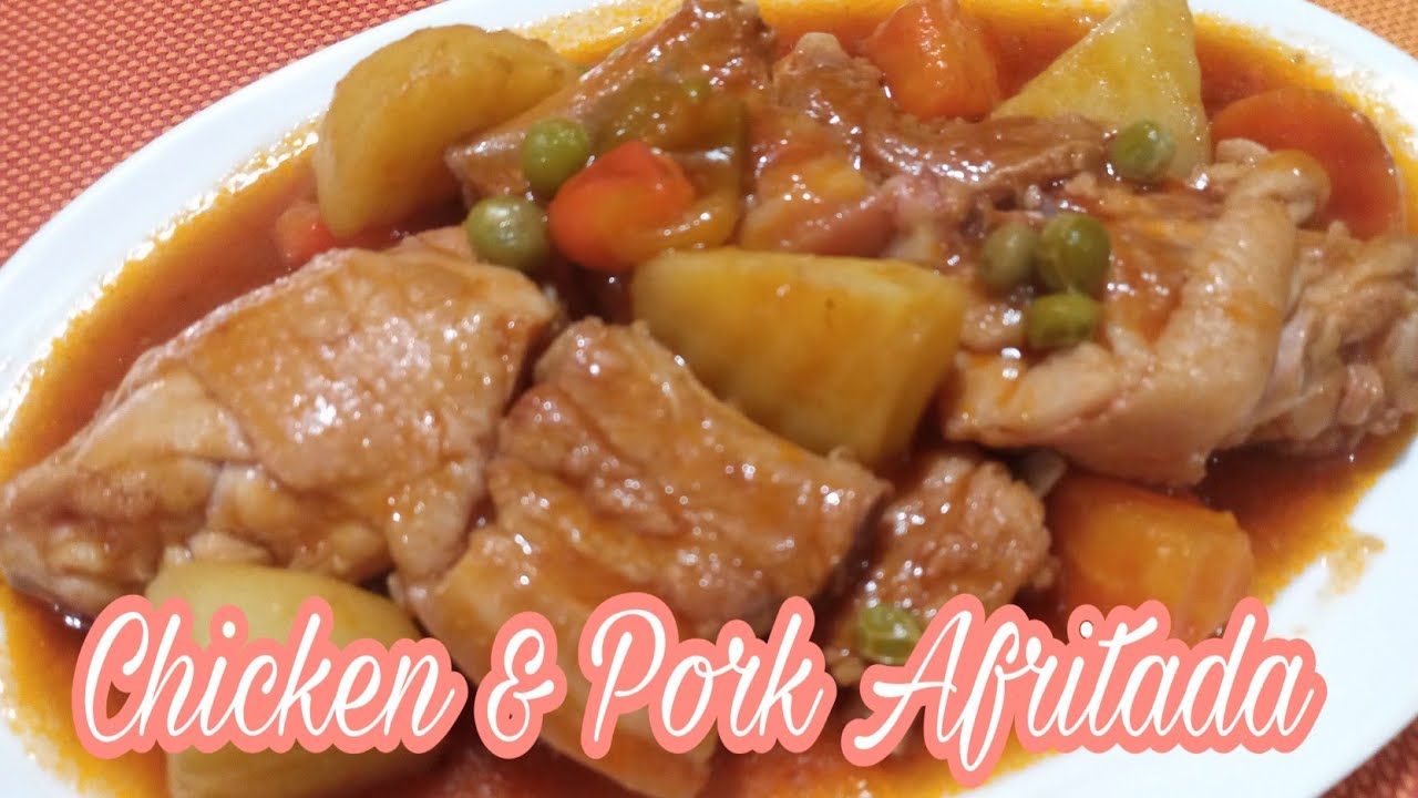HOW TO COOK CHICKEN & PORK AFRITADA BY Jon & Memeh YouTube