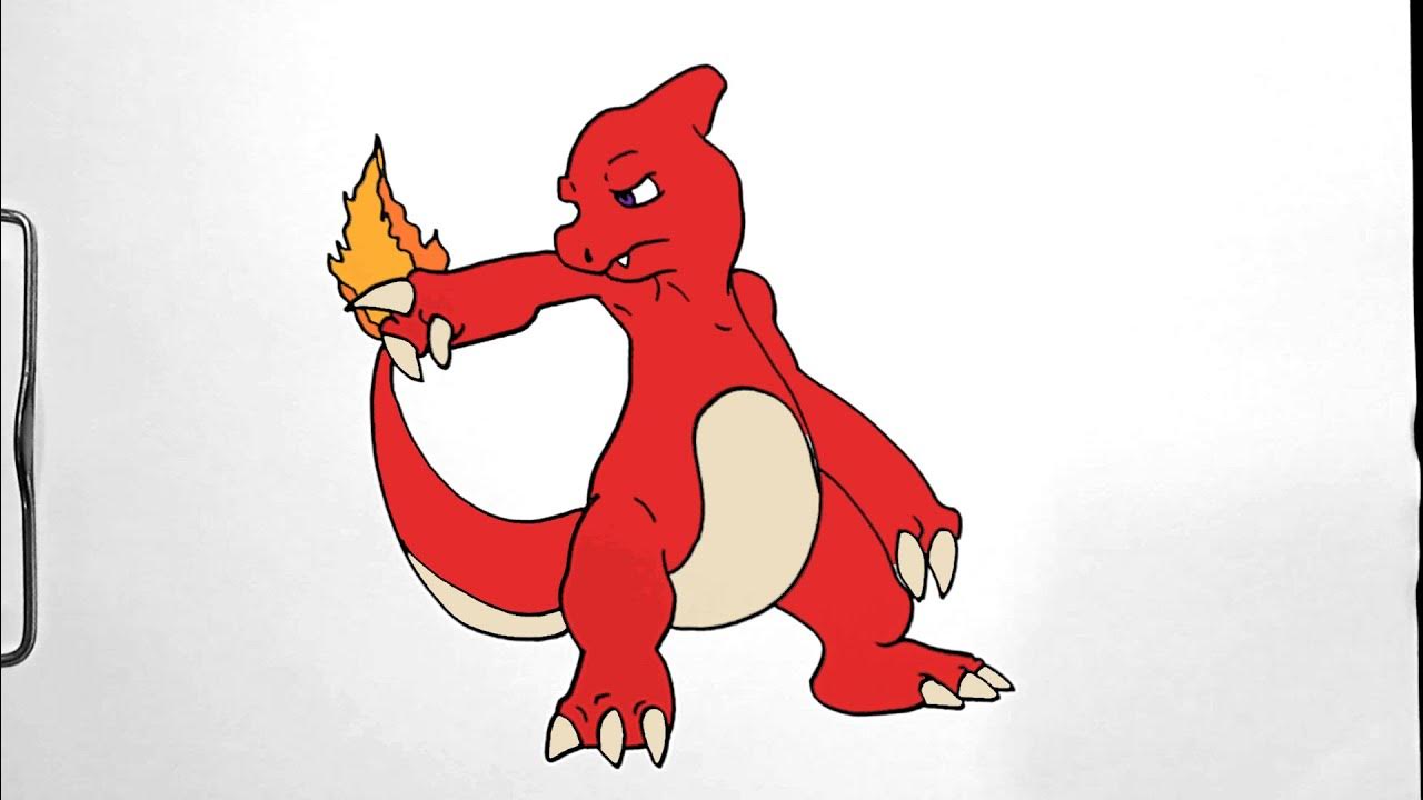 How to Draw CHARMELEON | POKEMON CHARACTER - YouTube