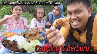 Camping & Hunting‼️Nikmat Banget Tekukur goreng Krispy hasil berburu disantap bareng Keluarga