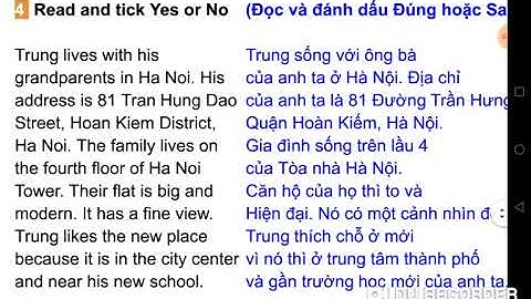 Tiếng Anh 5. Unit 1. What