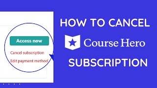 How can I cancel my Course Hero subscription 2023 | cancel subscription on the Course Hero app screenshot 3