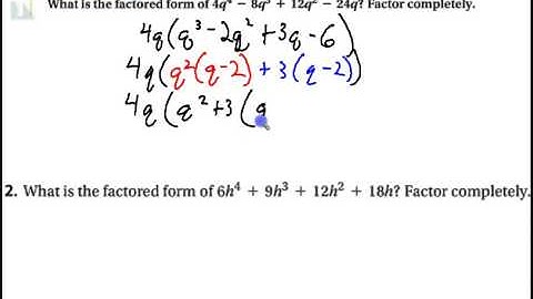 8 8 Factoring by Grouping