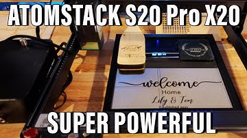 AtomStack X20 Pro Can it CUT!  OHH YES IT CAN!
