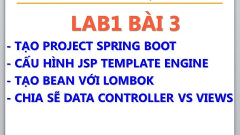 SOF3021 Định nghĩa bean bằng lombok và chia sẽ dữ liệu giữa controller vs views B1 3