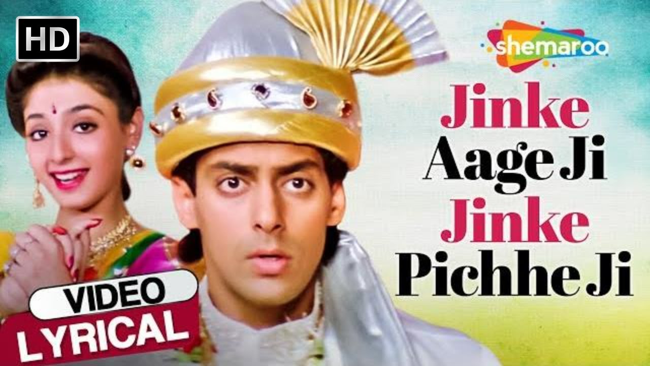 Jinke Age Ji Jinke Peeche   HD Lyrical  Chandni Salman Khan  Marriage Songs  Lata Mangeshkar