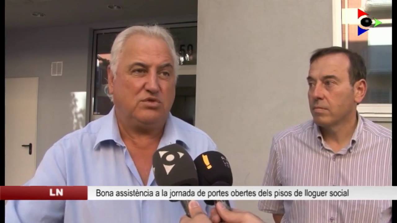 Una seixantena de persones visiten els nous pisos de lloguer social del barri de Sant Miquel