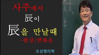 사주에서 진이 진을 만날때 일어날때 생기는 현상.오상유진석명리학강의