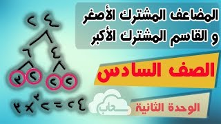 المضاعف المشترك الأصغر والقاسم المشترك الأكبر