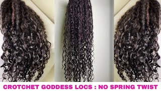 How to make goddess locs | NO WRAPPING METHOD | NO MARLEY SPRING TWIST