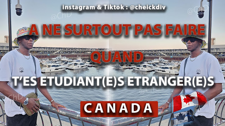 ''Je ne dois surtout pas faire ça quand je suis au Canada ''#cheickdiv #opportunités #conseils