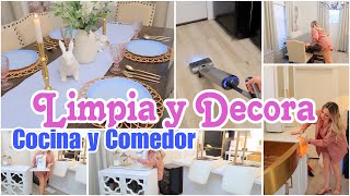 DECORACIÓN DE PRIMAVERA 🌷 IDEAS PARA DECORAR COMEDOR Y COCINA| SPRING DECOR DECOR #cleanwithme