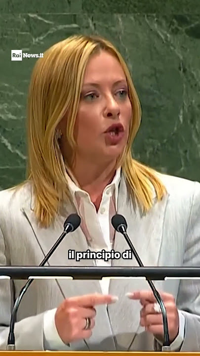 Meloni at the UN: