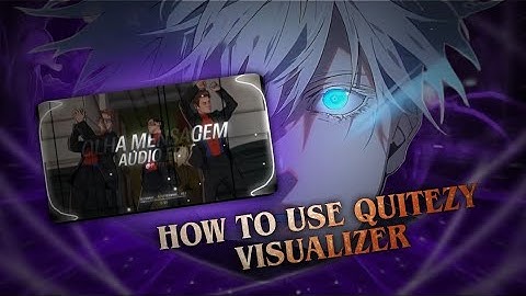 How to use quitezy visualizer in Avee player