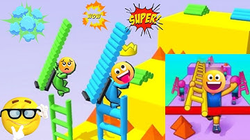 Ladder Race - Funny Gameplay 😂 Android,ios Gameplay (All Levels Walkthrough)