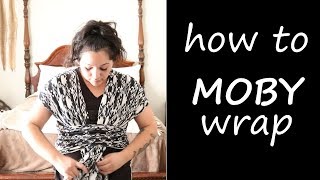 Baby Wearing Wrap tutorial | how to wrap a newborn in a Solly Carrier