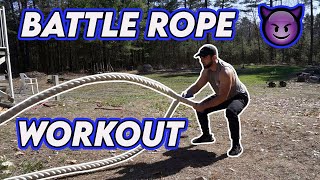 BATTLE ROPE WORKOUT | OUTDOOR CIRCUIT | KYLE CHERICO
