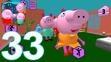 Piggy Neighbor family escape obby house 3D Gameplay Walkthrough Part 33 Level 23-24 (IOS/Android)