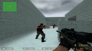 [CS:Source #18] 100 kills with AWP against bots (Difficulty: Easy)