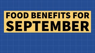 WI Food Assistance Benefit for September