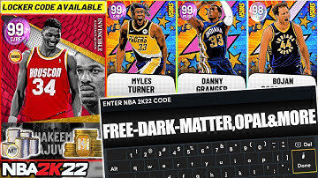 HURRY AND USE THIS NEW FREE DARK MATTER LOCKER CODE! FREE DARK MATTER & OPAL! NBA 2K22 LOCKER CODES