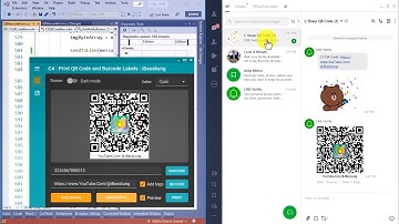 C# Use LINE Notify to Send Generated QR Codes and Barcodes