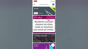 Joining Google Classroom   Students