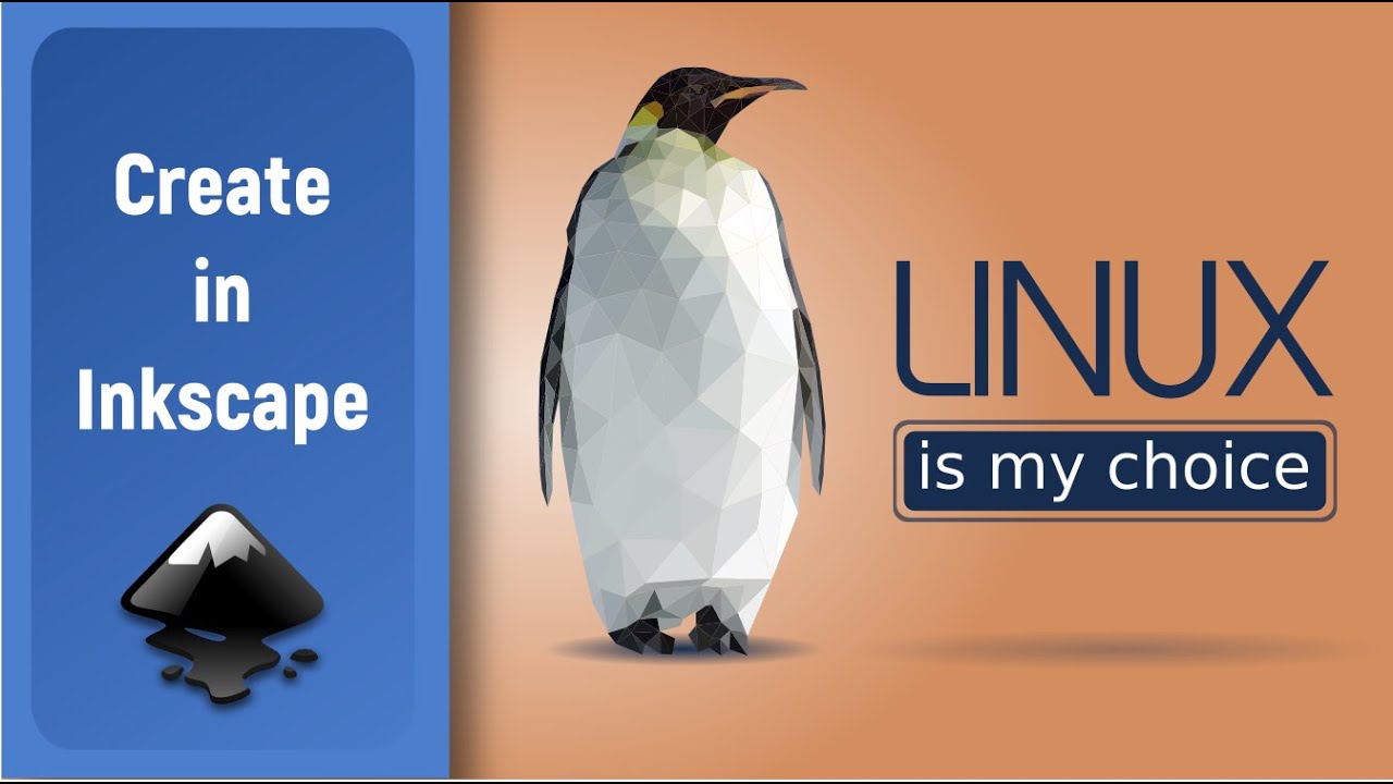 Speed Art Inkscape Linux wallpaper using the Low Poly effect YouTube