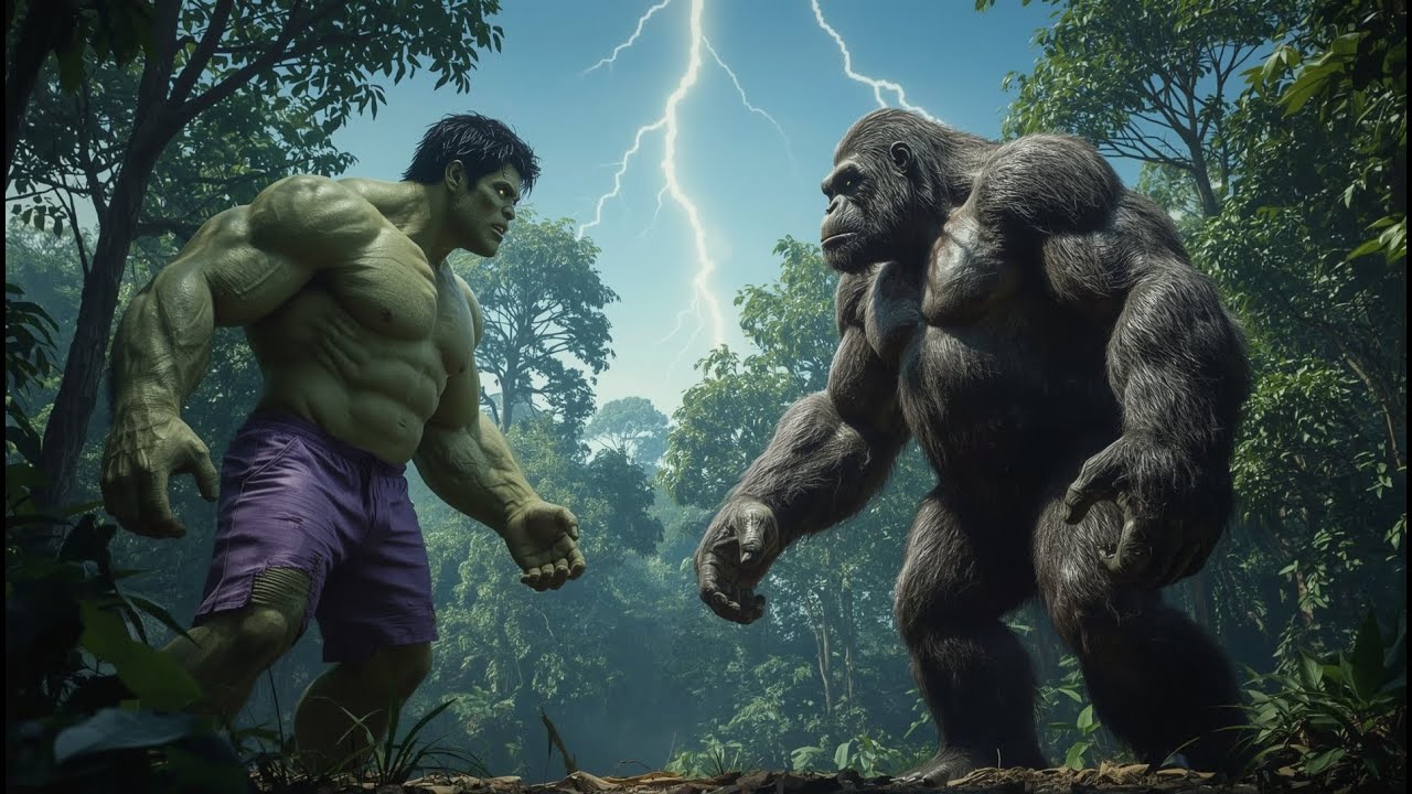 King Kong vs Hulk | Epic Titan Clash in the Jungle Sinkhole – Roar, Dust and Destruction Unleashed