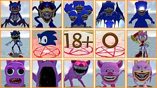 ALL EVOLUTION CURSED SONIC TAPES FAMILY vs AMY ROSE TAPES MONSTER in GARRY' MOD | WHO WIN?