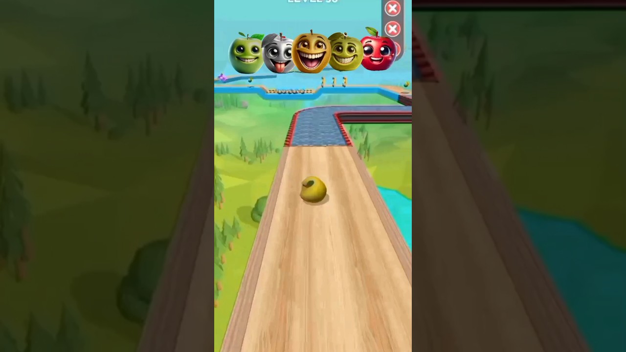 Going balls : which apple crossing this level ❓ 