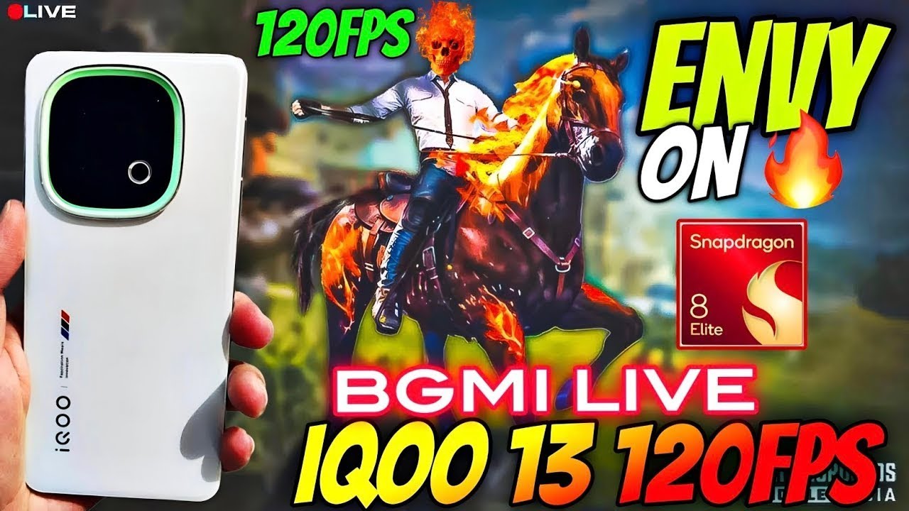 IQOO 13 BGMI 120FPS LIVE PERFORMANCE TEST 😲🔥 | SNAPDRAGON 8 ELITE ...