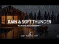 Heavy Rain sound & Soft Thunder | Rain Sounds Ambience