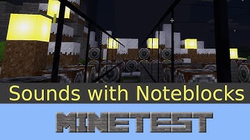 MINETEST - Sounds with Noteblocks (Mesecons)