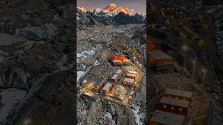 Mount Everest Base camp Permanent facility Construction timelapse