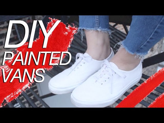 white vans painted