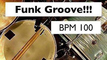 Drum Track   Funk Drum  Shuffle Beat A    BPM 100   Drum Loop