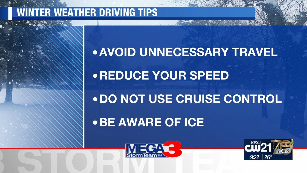 Winter weather driving tips - YouTube