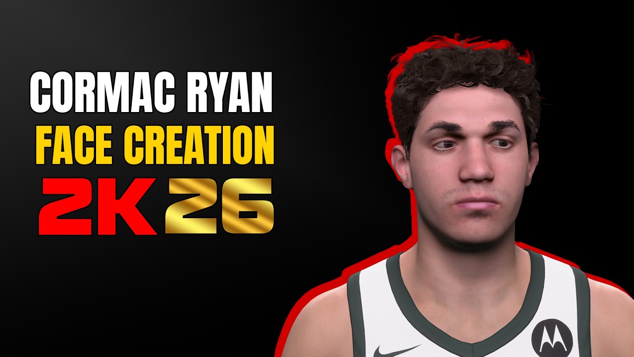 Face Ryan R Cormac Ryan Face Creation NBA 2K26 - YouTube