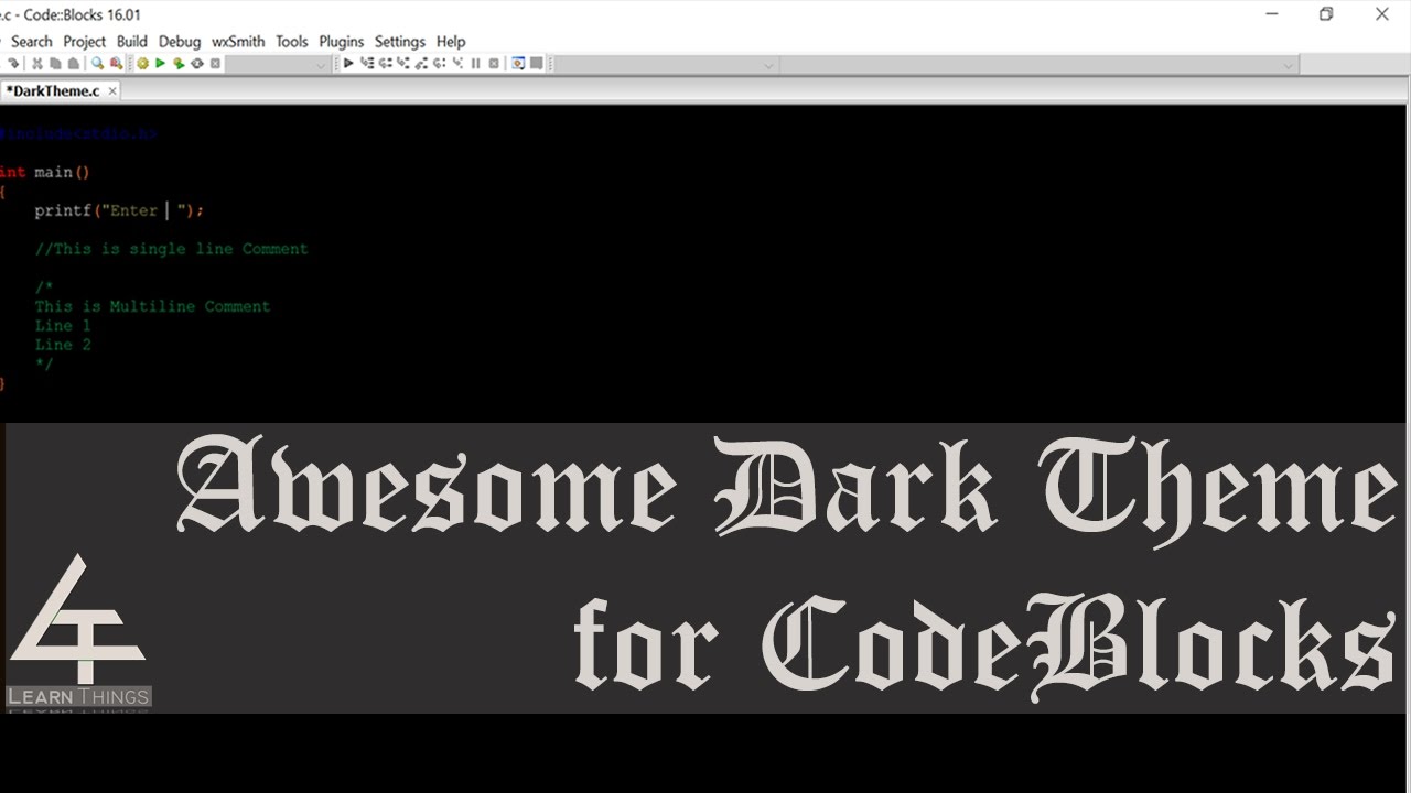 code blocks dark theme