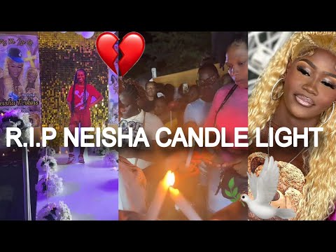 Two Different Candle Light Keep For Neisha Owie And Neisha Family Not On Good Terms