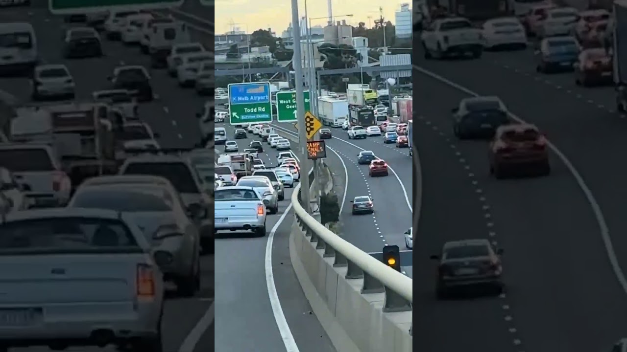Melbourne Peak Hour Traffic on West Gate way