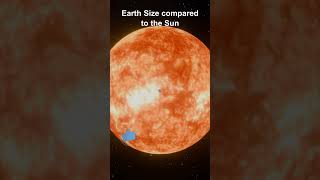 Earth Size Compared to the Sun 🌍☀️/Earth vs Sun: Size Comparison in solar system