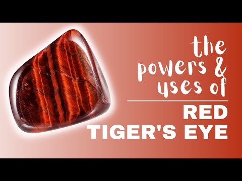 Red Tigers Eye: Spiritual Meaning, - YouTube