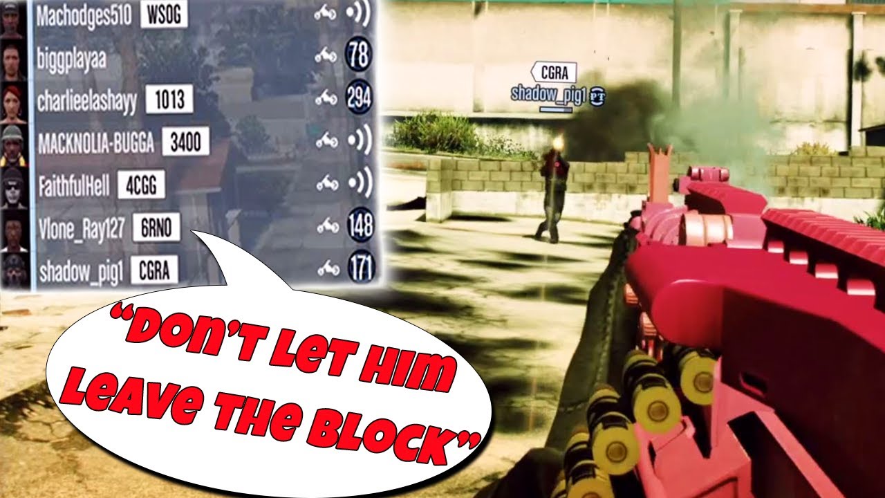 Trash Talking MC Club Hated Me For Attacking Their Stand Your Ground - GTA Online - Attempting to take a stand your ground leads to a trash talking battle.
