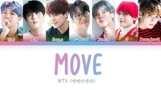 BTS (방탄소년단) - Move (이사) [Color Coded Lyrics/Han/Rom/Eng/가사] chords